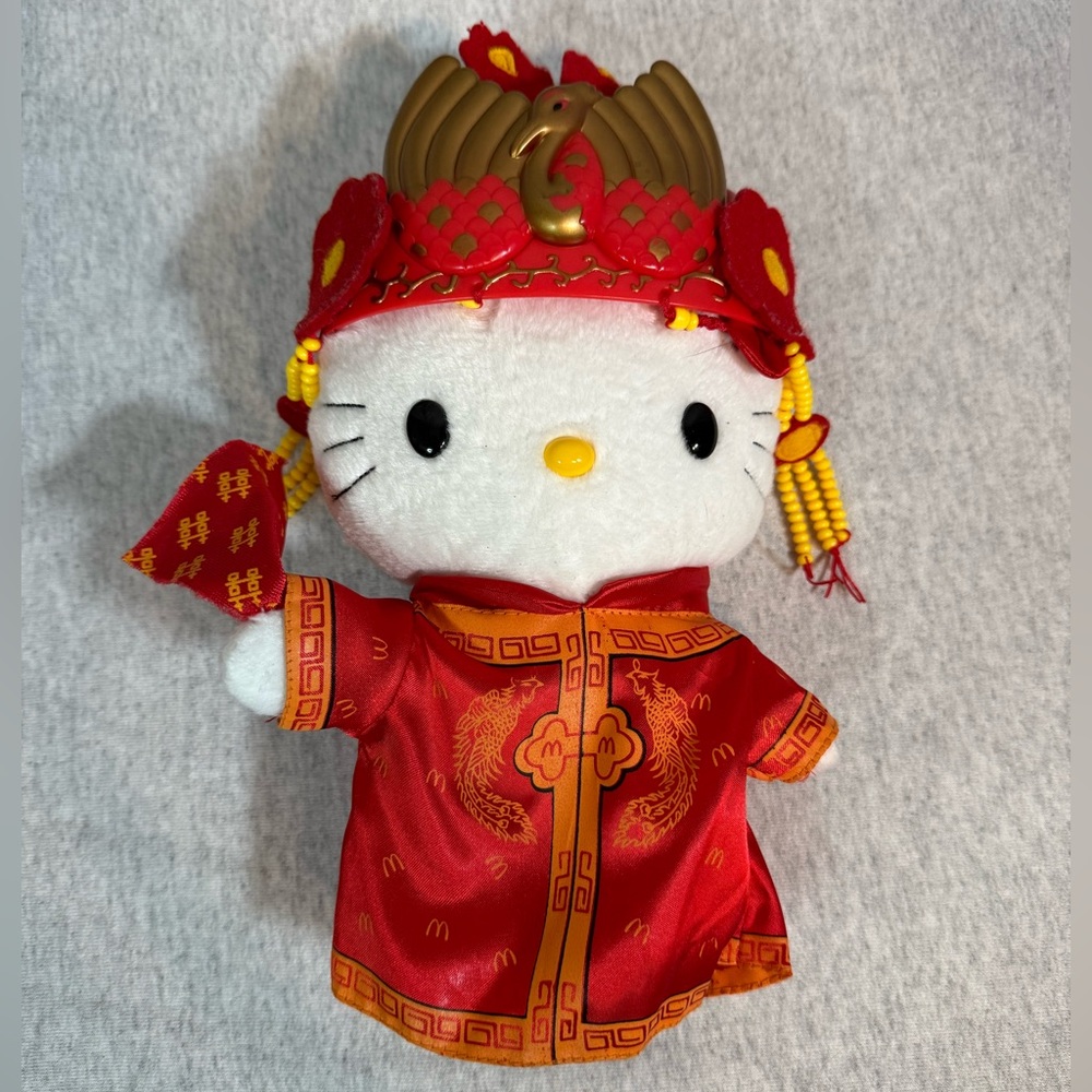 1999 McDonald’s x Sanrio Hello‎ Kitty Chinese Wedding Plush Toy ❤️🐱🎎